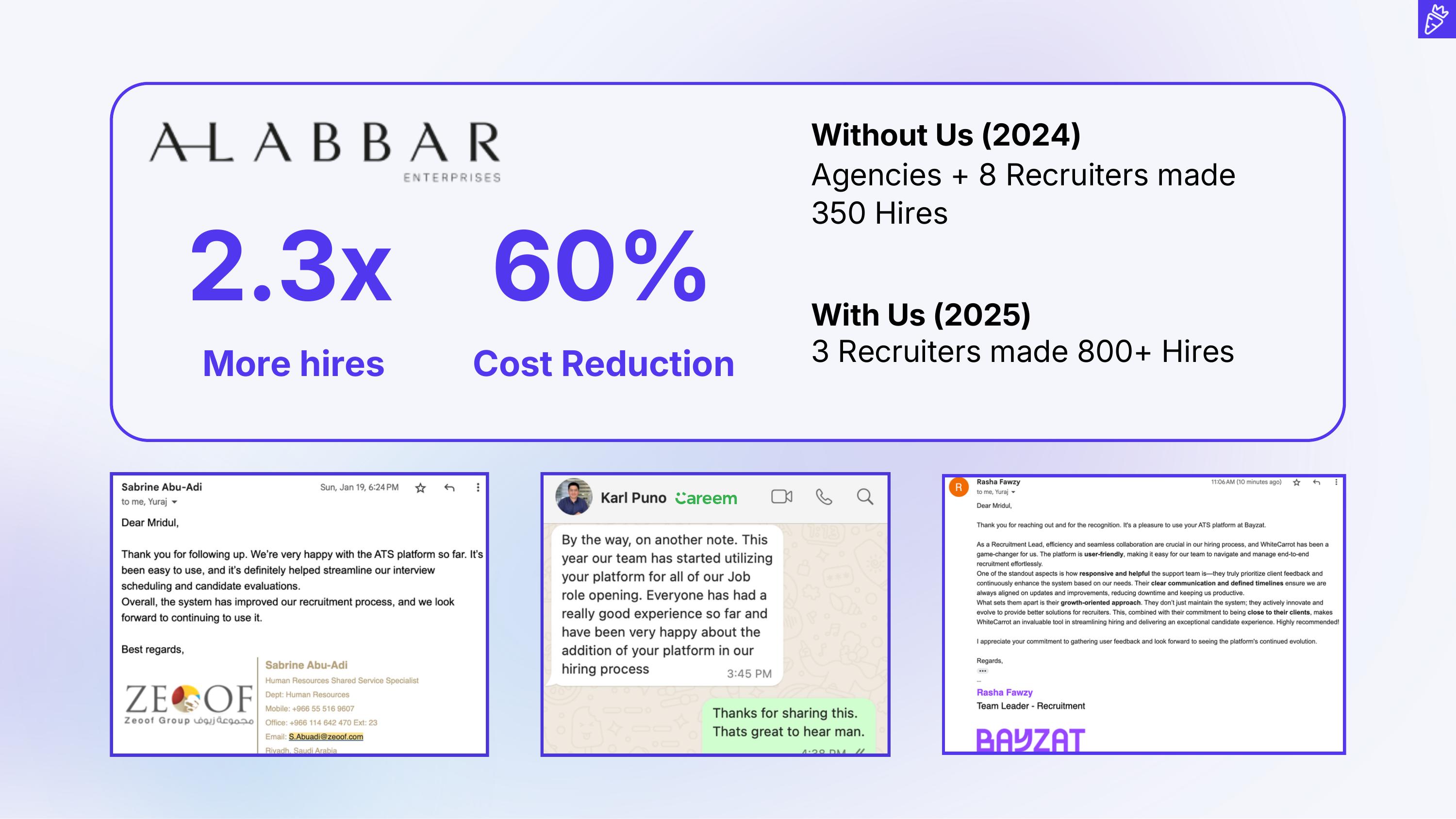 Results slide